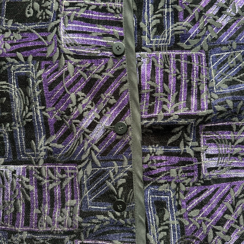 Black And Purple Patchwork Jacket - image 3